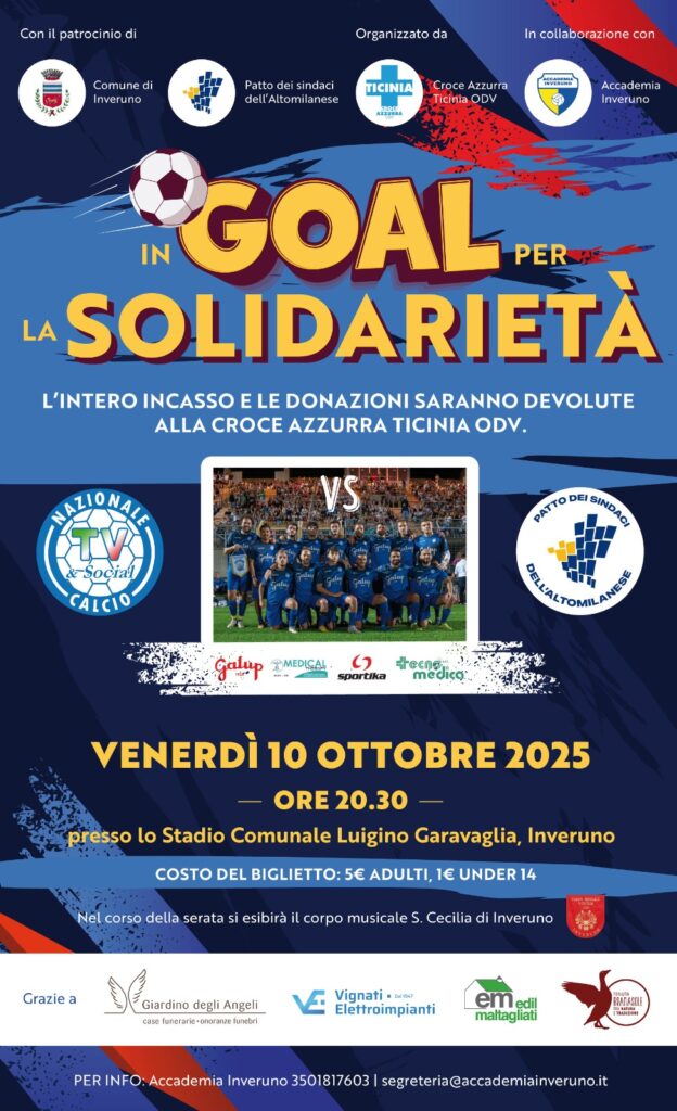 10 Ottobre 2025 Inveruno ore 20,30